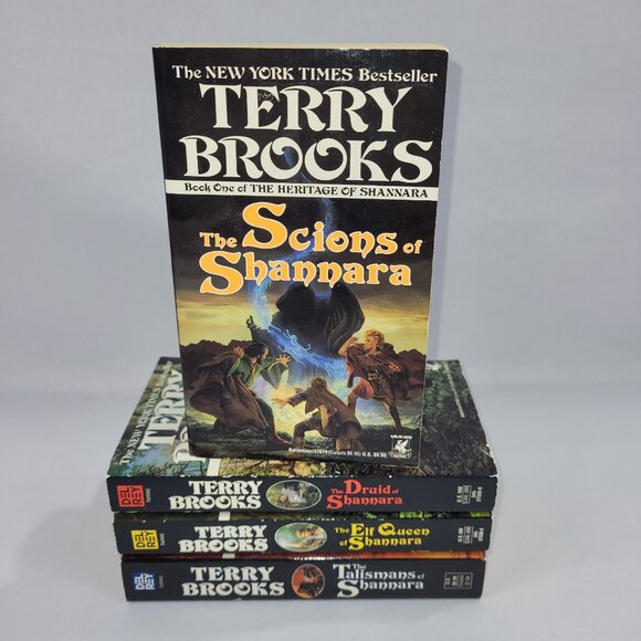 Terry Brooks Set 4 Books Heritage of Shannara Paperback Fantasy Novel - Picture 1 of 2